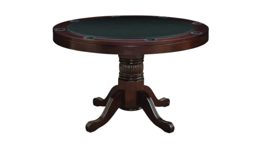 2 in 1 Convertible Round Poker Table