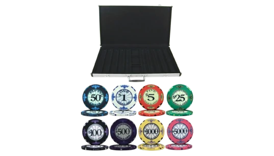 1000 Chip 14gm Ceramic Clay Poker Set