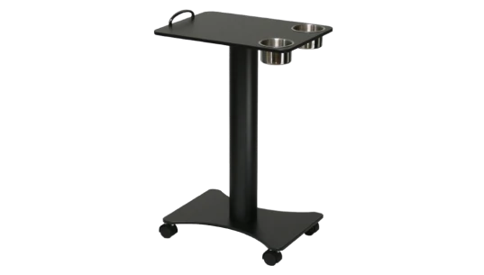 Deluxe Metal Poker Drink Cart - Black