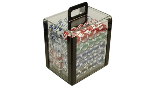 1000 Pro Classic Acrylic Poker Chip Set
