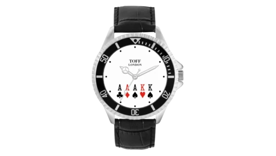 Full House Poker Watch Black Strap - TLWL-8975
