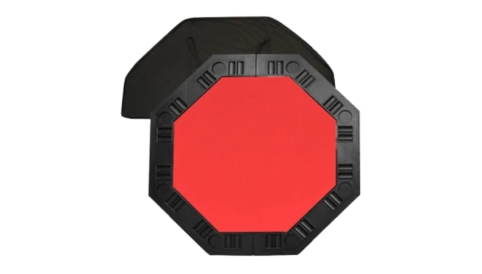 Octagon Poker Table Top - Red