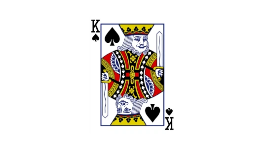 King of Spades Playing Card Sticker