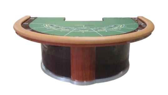 Deluxe Baccarat Table - Cherry
