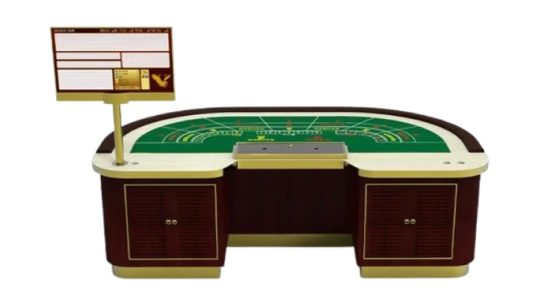 Semicircle Baccarat Table With Chips Tray