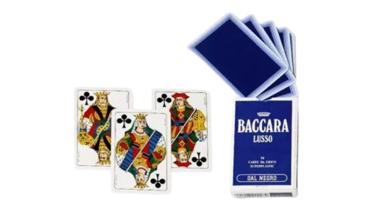 Baccarat Playing Cards (No indexes, Blue back) - 2 Decks