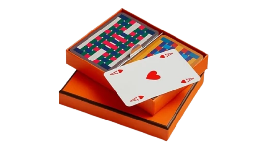Set of 2 H Tissage Bridge Playing Cards