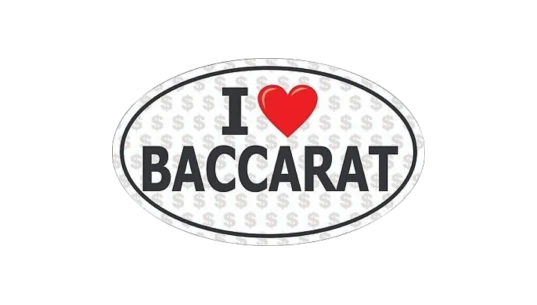 I Love Baccarat Sticker