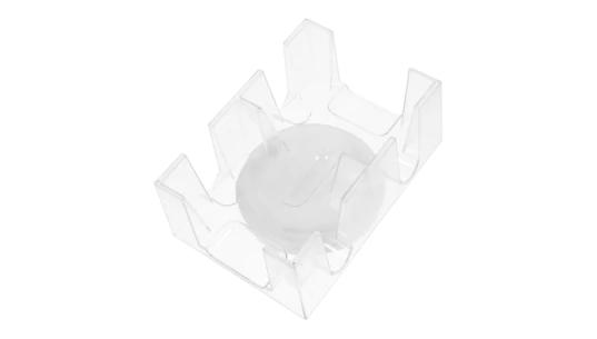 Poker Holder Rotating Card Tray - Clear