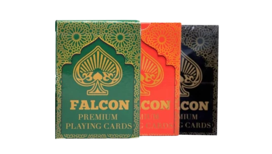 Falcon Premium Playing Cards - Red, Green, Black