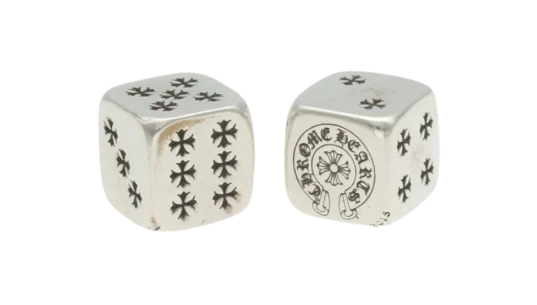 Silver Dice - Silver/Black