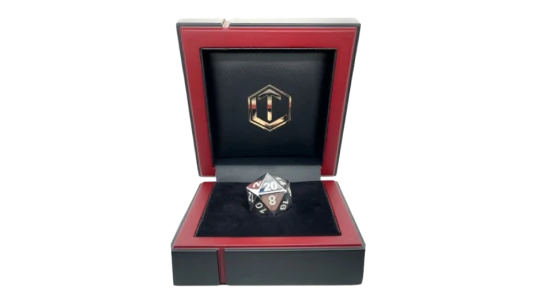 D20 Dice Cube 24mm - 925 Silver