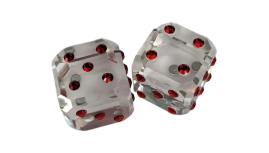 Dice Cubes Set Of 2 - Red
