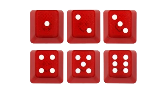 Vegas Dice Keycap Set - Red