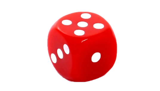 Dice Cube 12mm - Red/White