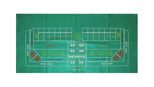 Craps Layout - Green