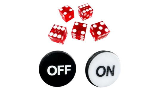 Casino Craps Dice Set - Red