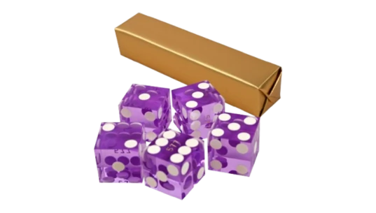 Casino Craps Dice - Purple