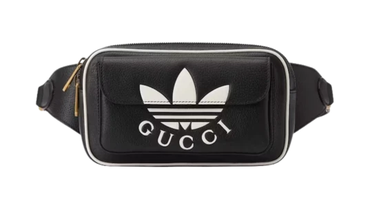 Trefoil Belt Bag - Black/White