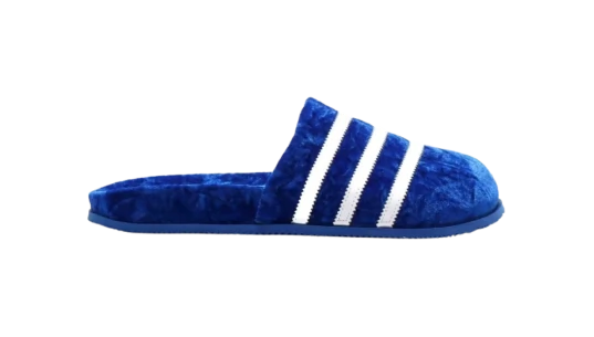 Adimule Slides - Blue White