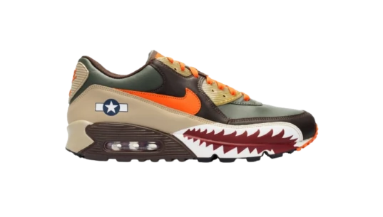 Air Max 90 Premium Warhawk - Dark Army/Orange