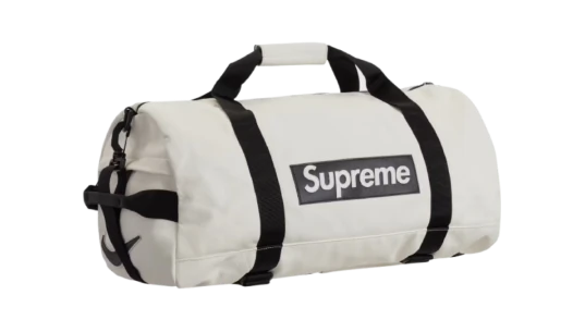 Leather Duffle Bag - White