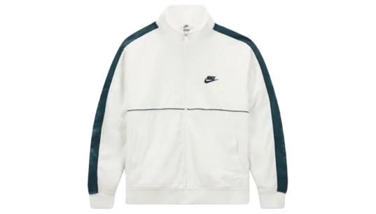 Velour Track Jacket - White