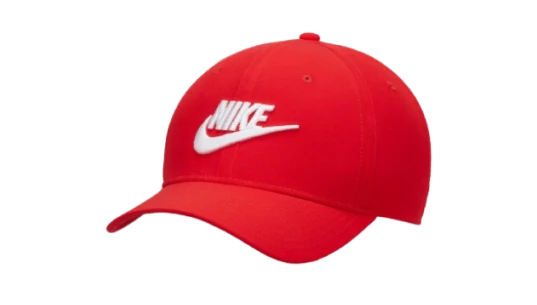 Rise Structured SwooshFlex Futura Cap - Red/White