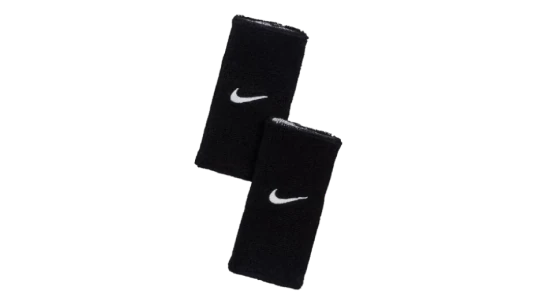 Swoosh Classic Reversible Wristbands (2-Pack) - Black/White
