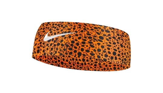 Fury Printed Headband - Total Orange/Dark Obsidian/Grey