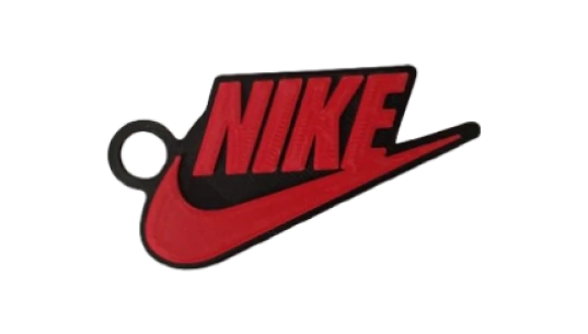 Nike Logo Keychain - Red/Black