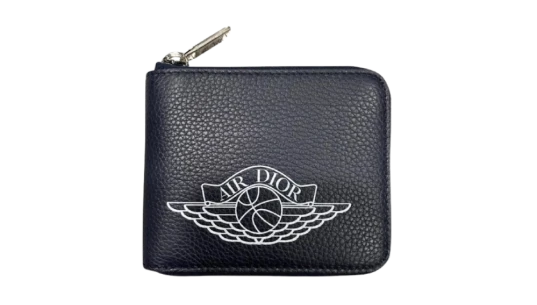 Wings Zip Wallet 4 Card Slot - Navy