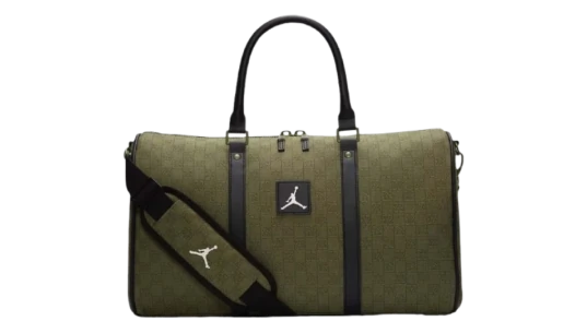 Jordan Monogram Duffle Bag - Green Zipper/Green