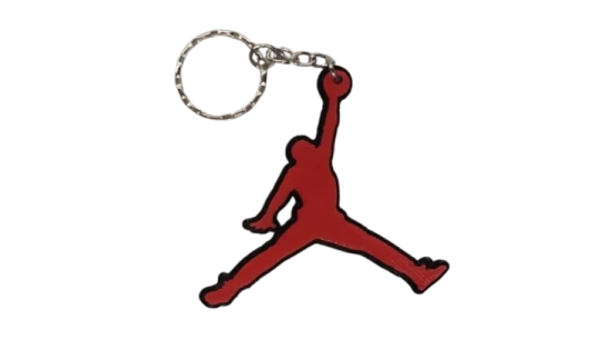 Jordan Logo Keychain - Red/Black