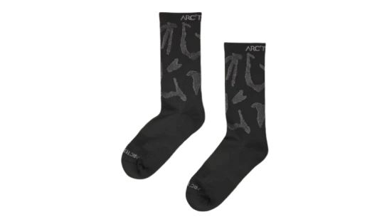 Synthetic Mid Grotto Sock - Verve / White
