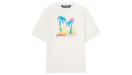 Burning Oasi Slim Tee - Off White/Multic