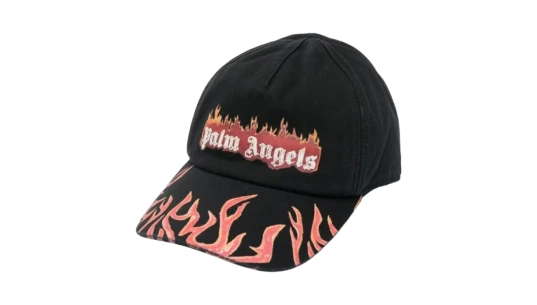 Flames Logo Baseball Cap - Black/Orange