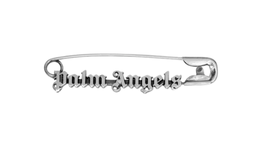 Palm Angels Logo Pin - Silver
