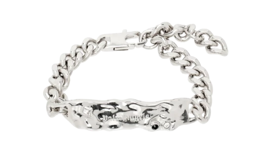 Silver Melted Chain Bracelet - Silver