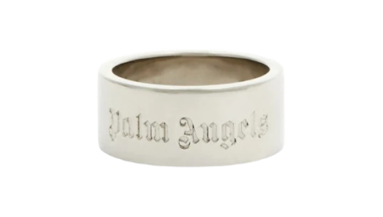 Logo Band Ring - Silver