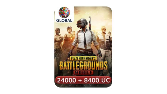 PUBG Mobile 24000+8400 UC Key GLOBAL