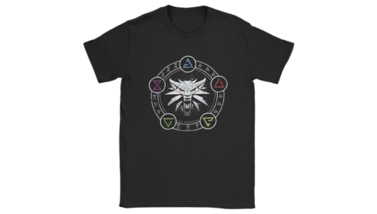 The Witcher Logo T-Shirt - Black/Gray