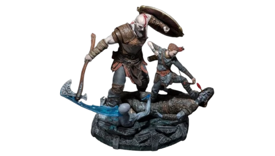 Kratos and Atreus Stone Mason's Collector's Edition Statue