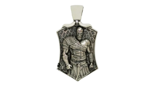GOW: Kratos Large Pendant - 925 Silver
