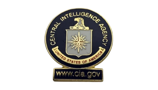 CIA Police Lapel Pin - Blue/Gold
