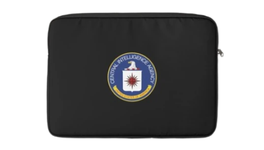 CIA Logo Laptop Sleeve - Black