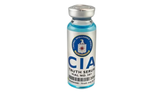 CIA Truth Serum Vial 30ml Prop Replica