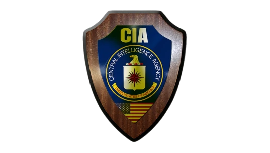 CIA Wooden Crest Badge Logo