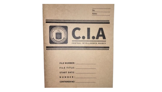 Prop CIA Secret Documents Folder