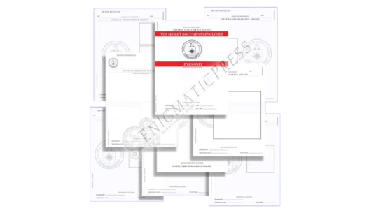 CIA Style Prop Documents Set